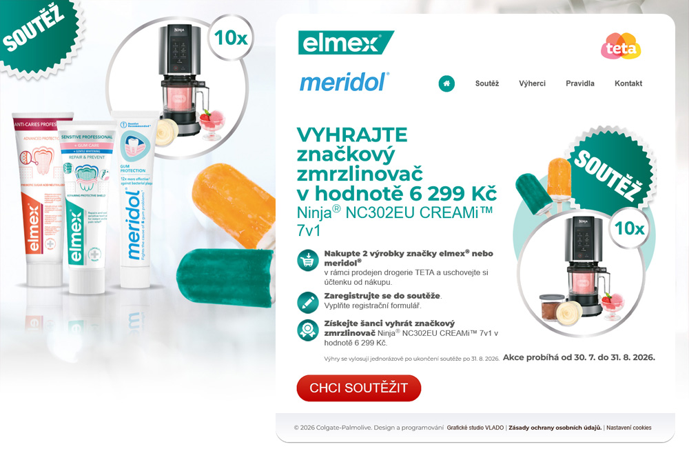 VYHRAJTE značkový zmrzlinovač v hodnotě 6 299 Kč